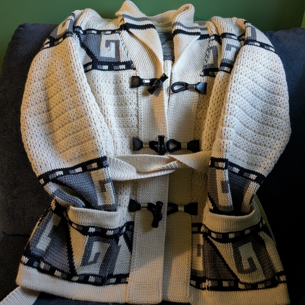 Vintage Pure Virgin Wool sweater, handmade in Winnipeg.